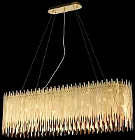 Люстра подвесная Celina WE128.12.323 Wertmark золотая на 12 ламп, основание золотое в стиле современный Люстра подвесная Celina WE128.12.323 Wertmark золотая на 12 ламп, основание золотое в стиле современный